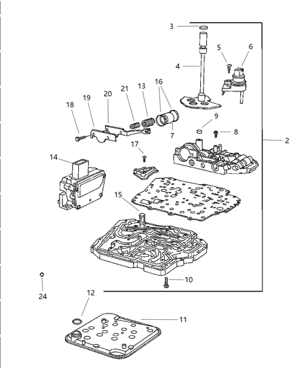 2006 Dodge Magnum Valve Body Diagram 1