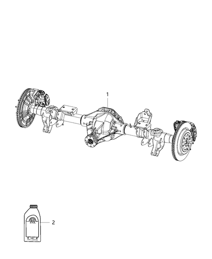 2019 Ram 1500 Rear Axle Assembly Diagram 3