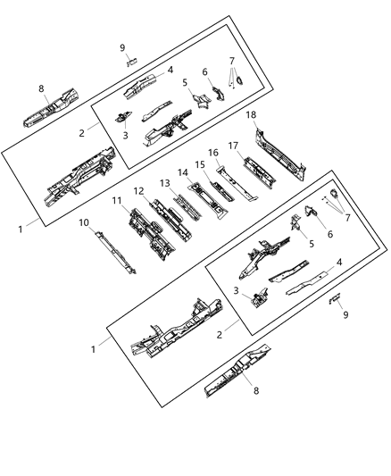 PANEL-SILL Diagram for 68460502AB
