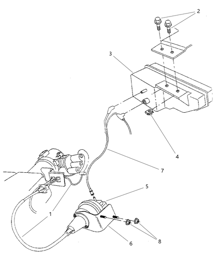 2001 Chrysler Prowler Bracket-Speed Control SERVO Diagram for 4786963