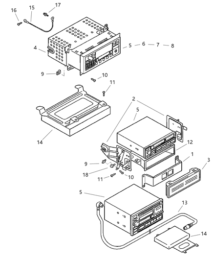 1997 Chrysler Sebring Coupe Radio Diagram