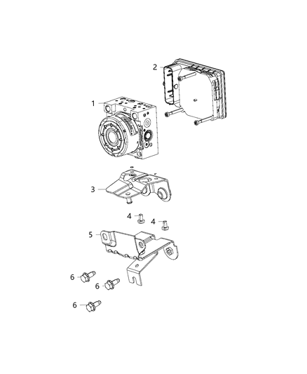 2015 Dodge Dart Module, ABS Control Diagram