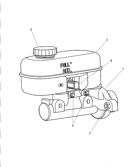 2006 Dodge Viper Brake Master Cylinder Diagram