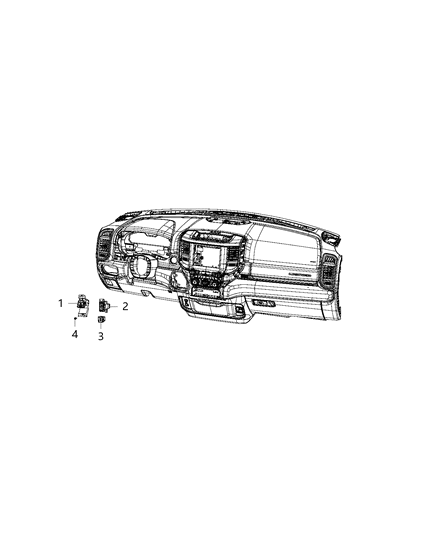 2020 Ram 1500 Switches - Body Diagram 3