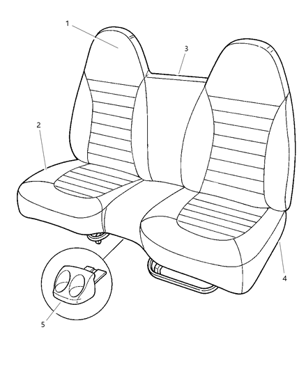 1997 Dodge Dakota Front Seat Diagram 1