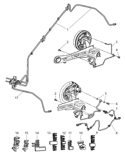 2008 Chrysler PT Cruiser Line-Brake Diagram for 5085522AD