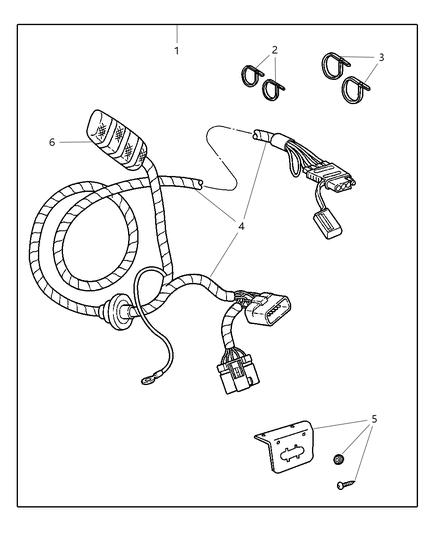 2006 Jeep Liberty Wiring Kit - Trailer Tow Diagram 1