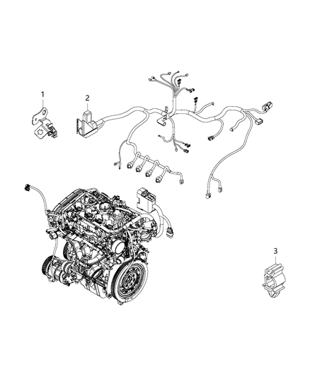 2019 Jeep Renegade Bolt-HEXAGON Head Diagram for 6107132AA