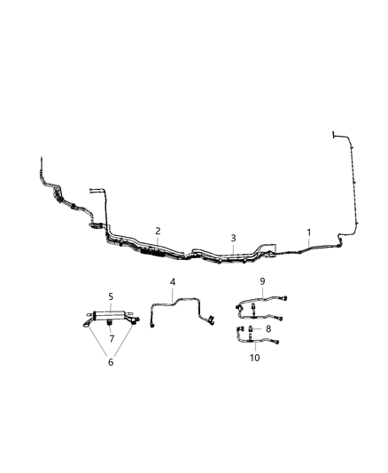 2018 Chrysler Pacifica DAMPER-Fuel Tube Diagram for 52030340AB