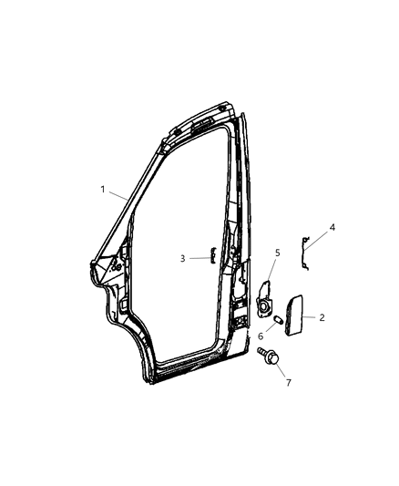 2009 Dodge Sprinter 3500 Front Aperture Diagram 5