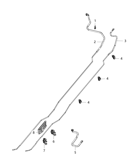 2017 Ram 3500 Fuel Lines, Rear Diagram 2