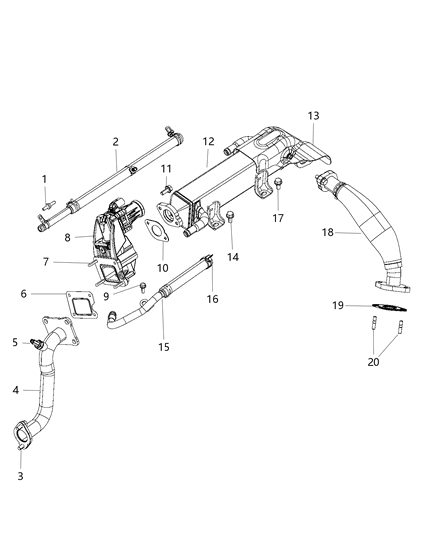 2020 Ram 4500 EGR Cooling System Diagram 1