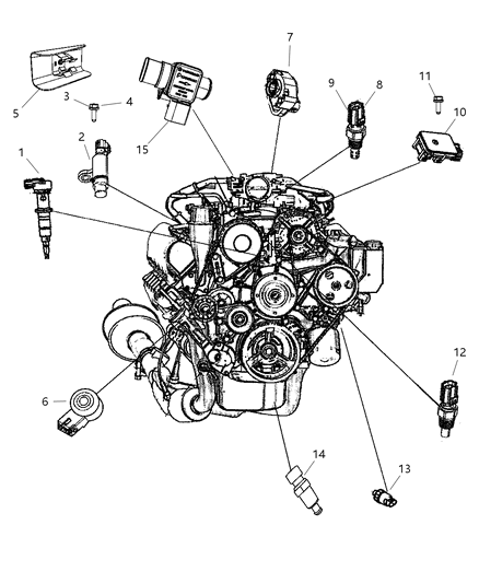 2010 Dodge Ram 1500 Sensors Diagram