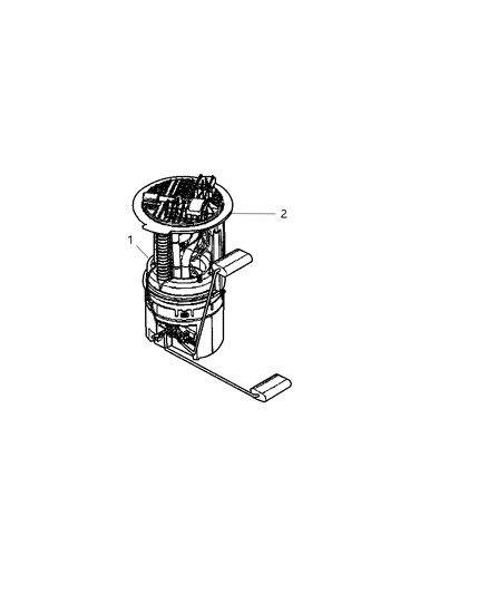 2006 Jeep Commander Fuel Pump Module/Level Unit Diagram for 5143579AC