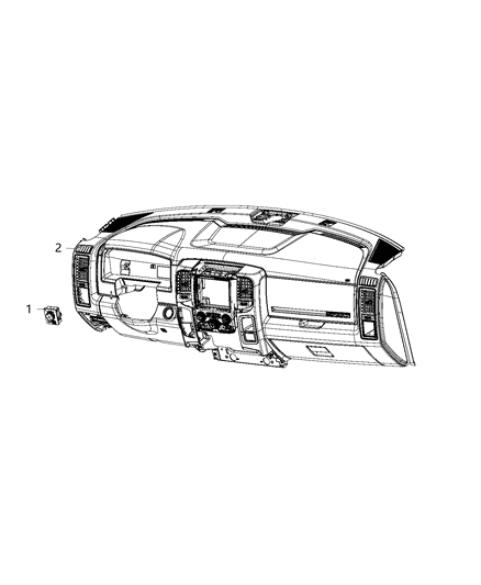 2019 Ram 1500 Switch, Headlamp Diagram