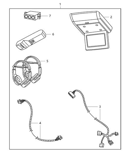 2010 Dodge Ram 1500 Media System Rear Entertainment Diagram