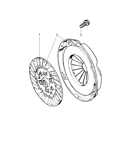 2009 Dodge Dakota Clutch Assembly Diagram