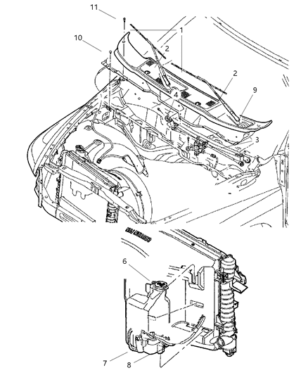 2007 Dodge Ram 3500 Windshield Wiper & Washer Diagram