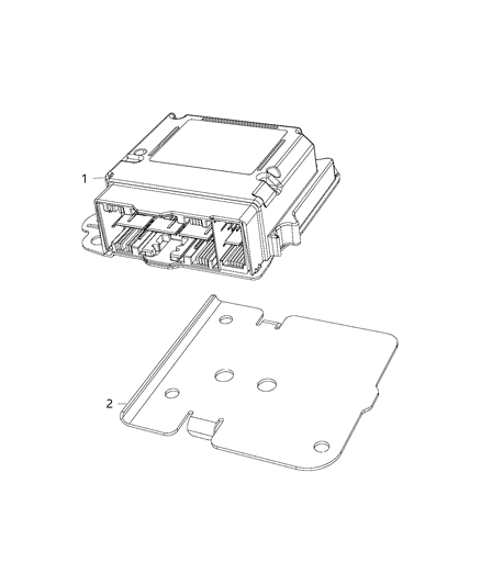 2019 Jeep Grand Cherokee Module, Occupant Restraint Diagram