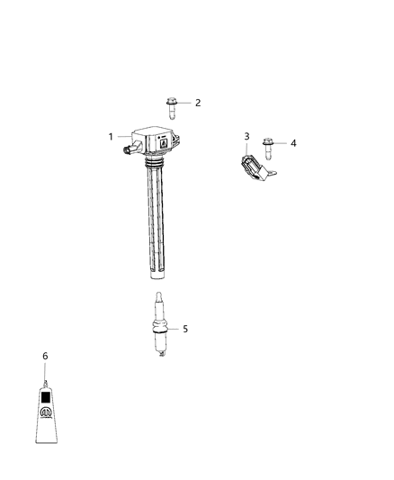 2019 Jeep Cherokee Spark Plugs, Ignition Coil Diagram 3