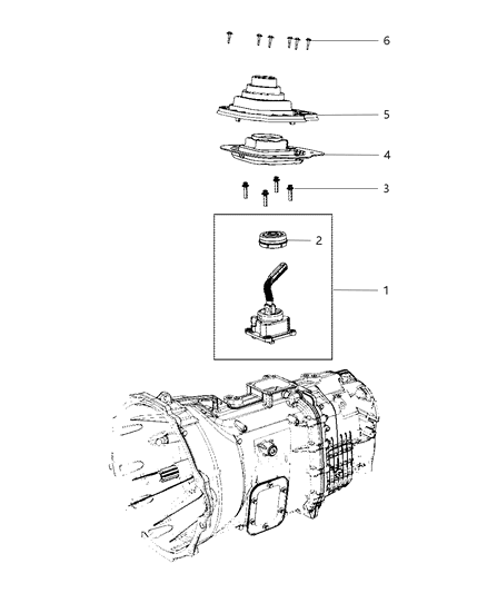 2013 Ram 2500 Gear Shift Lever Diagram