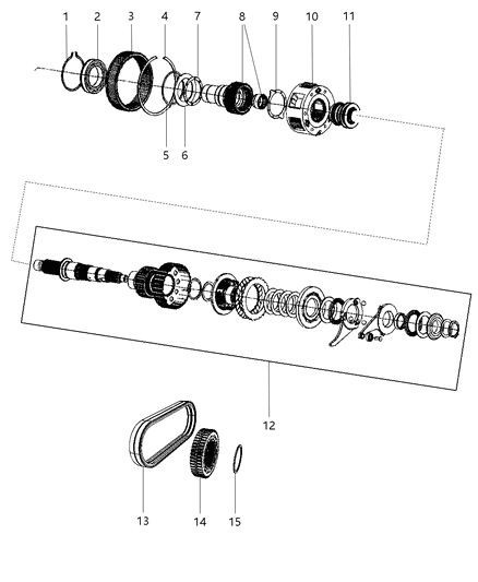 2011 Dodge Durango Transfer Case Gear Train Diagram