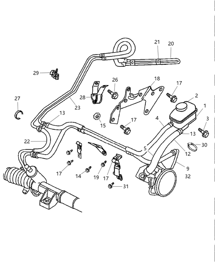 2000 Chrysler Cirrus Screw-HEXAGON FLANGE Head Tapping Diagram for 6035014