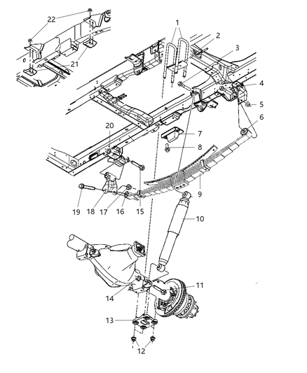 2007 Dodge Ram 3500 ABSORBER-Suspension Diagram for 52014560AA