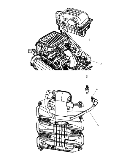 2010 Dodge Dakota Crankcase Ventilation Diagram 1