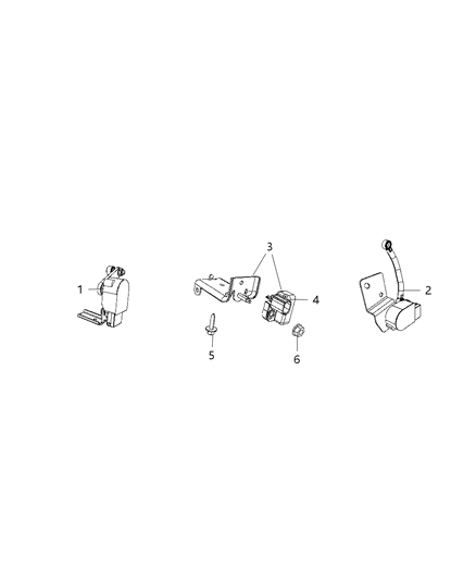 2021 Jeep Grand Cherokee Sensor-Active DAMPING Diagram for 5035723AA