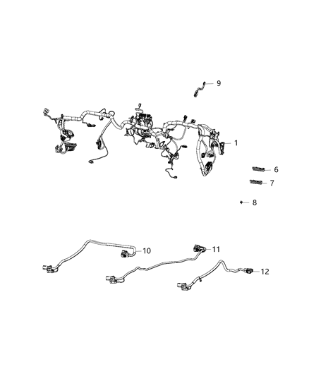 2018 Chrysler 300 Wiring-Jumper Diagram for 68350471AB