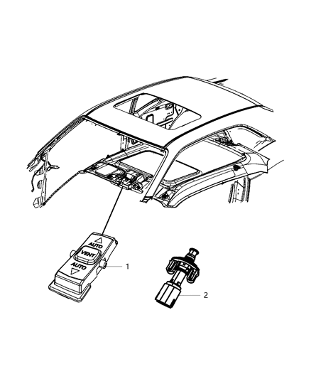 2015 Dodge Challenger Switches Body Diagram