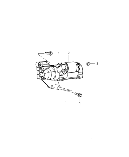 2013 Jeep Patriot Starter & Related Parts Diagram 2