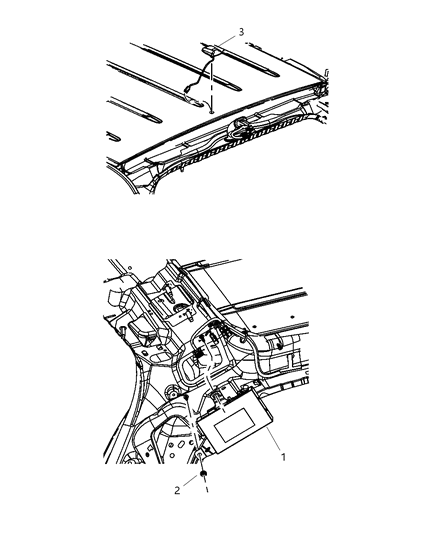 2008 Dodge Grand Caravan Module-Satellite Diagram for 5064261AF