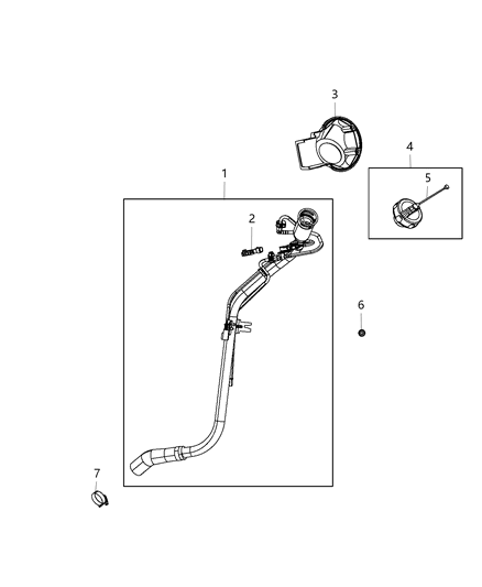 2020 Dodge Grand Caravan Fuel Tank Filler Tube Diagram