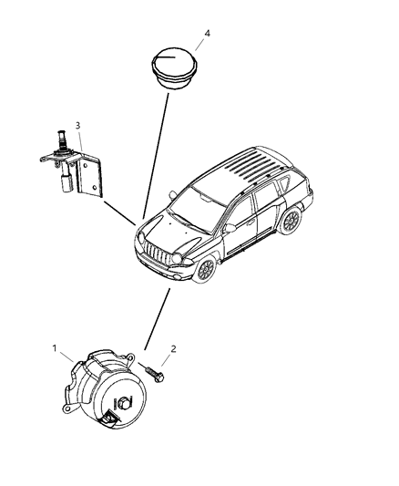 2008 Dodge Caliber Siren Alarm System Diagram