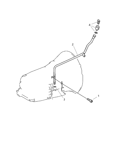 2006 Dodge Charger Tube-Transmission Oil Filler Diagram for 4591958AB