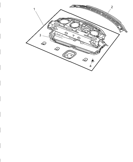 2008 Dodge Challenger Panel-Shelf Diagram for 5112778AB