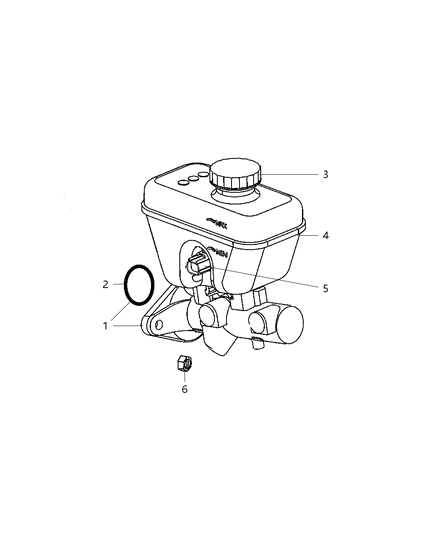 2007 Jeep Commander Brake Master Cylinder Diagram