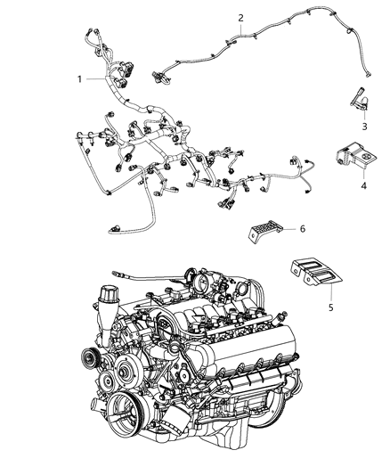 2016 Ram 3500 Wiring, Engine Diagram 1