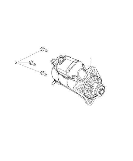 2018 Ram 3500 Starter & Related Parts Diagram 2