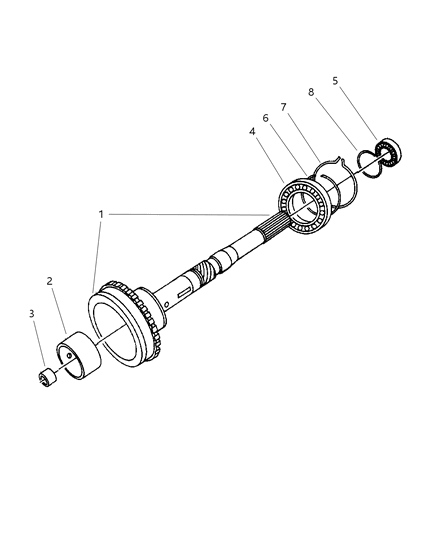 1998 Dodge Ram 2500 Output Shaft Diagram 2