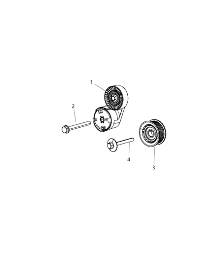 2015 Dodge Charger Pulley & Related Parts Diagram 1