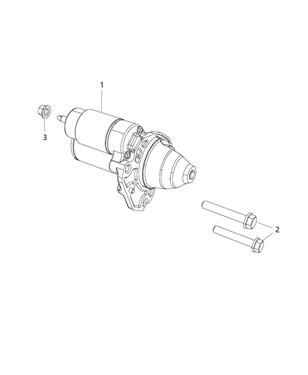 2019 Ram ProMaster 3500 Starter & Related Parts Diagram