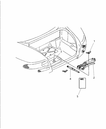 1999 Dodge Viper Jack Stowage Diagram