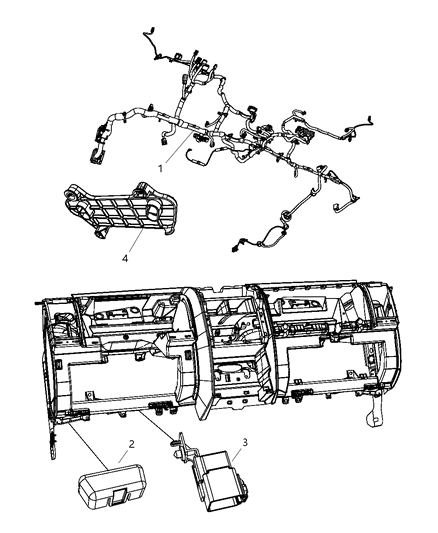 2009 Dodge Nitro Wiring-Instrument Panel Diagram for 68042406AB