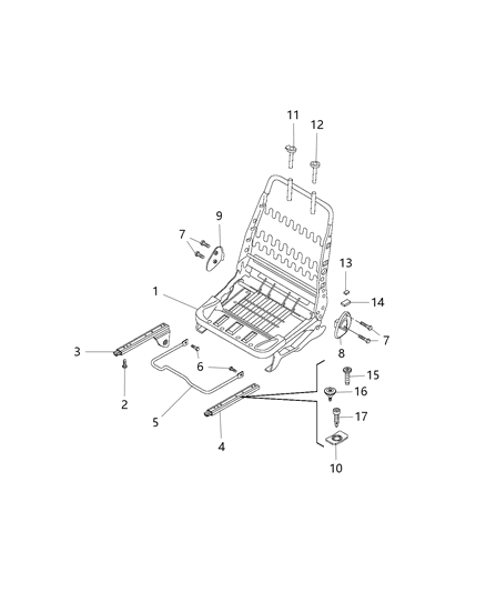 2017 Ram ProMaster City Shield-Seat Diagram for 68311939AA