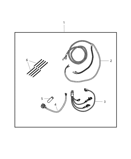 2007 Jeep Wrangler Wiring-Off Road Diagram for 82210507