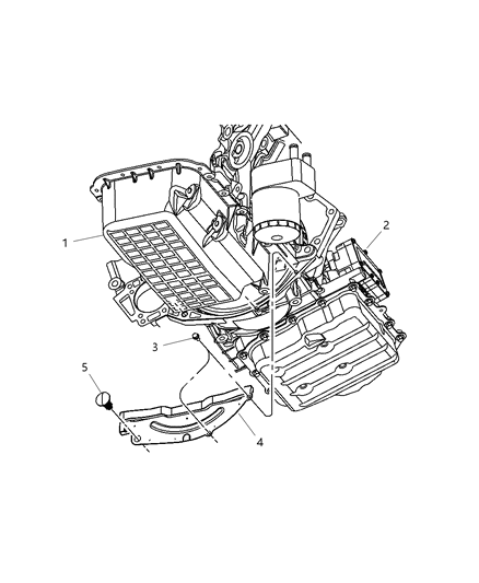 2007 Chrysler Pacifica Lower Torque Converter Cover Diagram