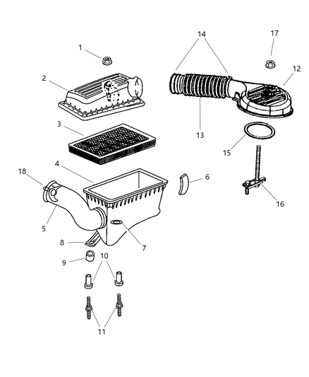 1999 Dodge Durango Air Cleaner Diagram